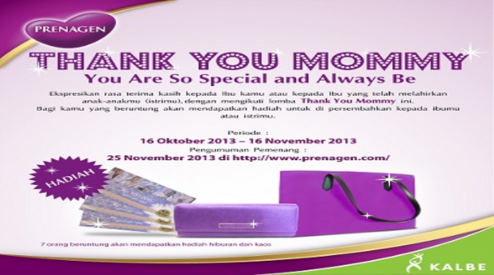 Thank You Mommy, You Are So Special and Always Be